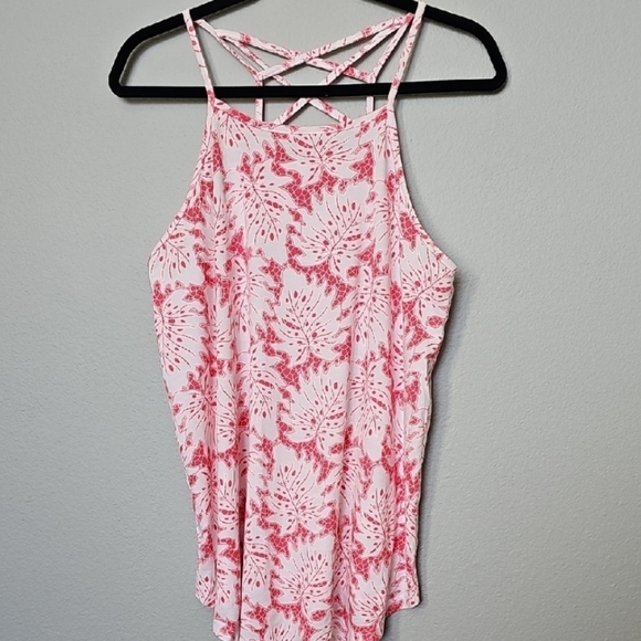 Lane Bryant Pink and White Camisole - Picture 1 of 1